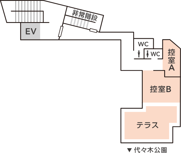 フロアガイド ３F 控室