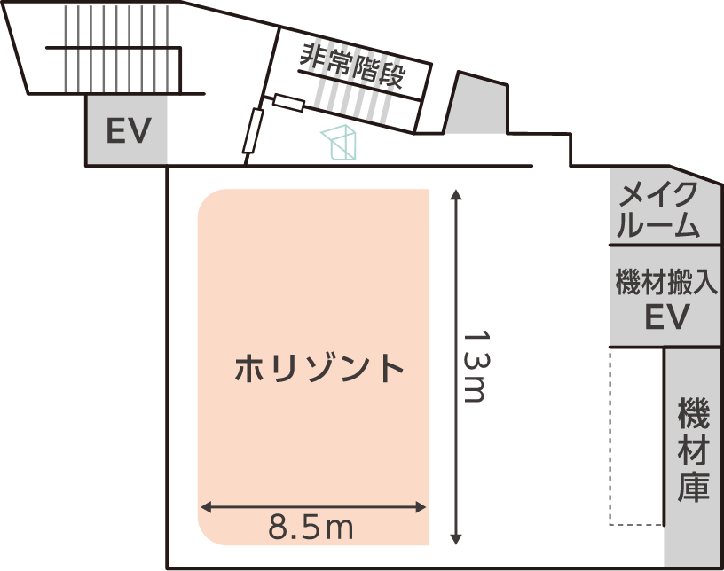 フロアガイド 2F スタジオ