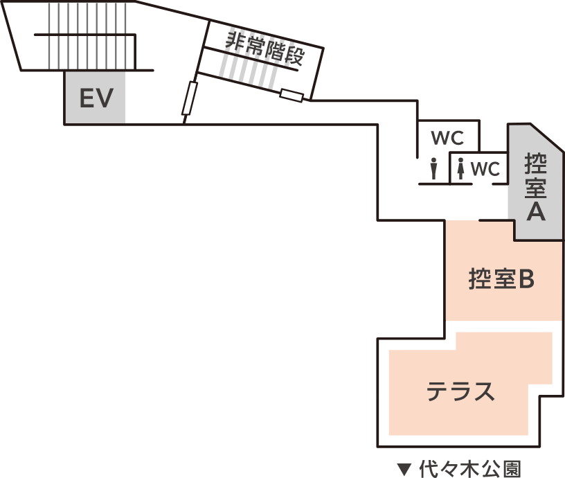 フロアガイド 3F 控室B